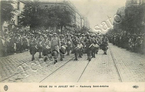 Francia - Parigi, parata militare del 14 luglio (faubourg Saint Antoine) - 1917