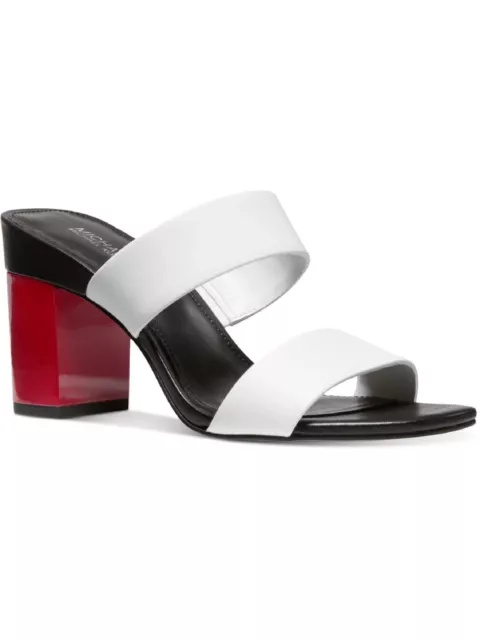 Glenda burnished leather slide sandal clearance