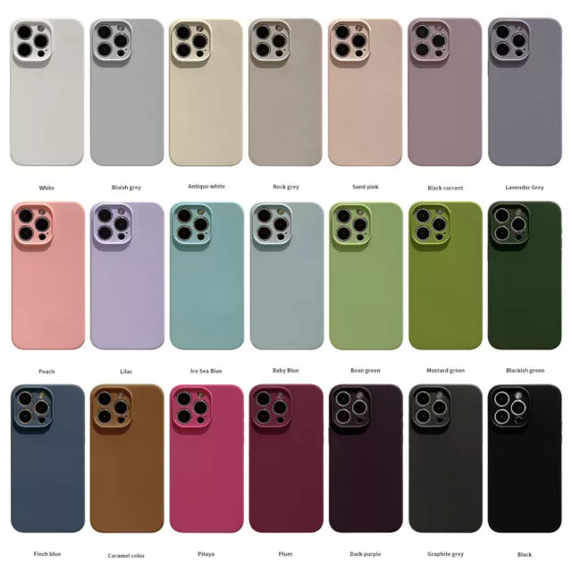 iPhone 15 14 12 11 13 Pro Max Case X XR Mini Plus Shockproof Silicone Back Cover