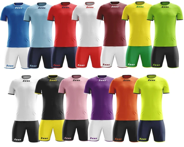 Completo Uomo Donna Zeus Sport Maglia Pantaloncino Calcetto Allenamento Calcio