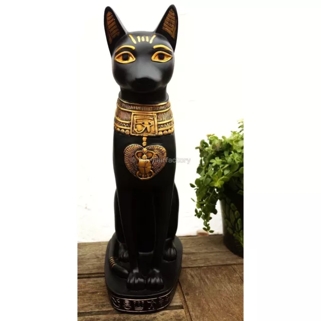 Dekofigur Bastet Katze Ägypten Statue ägyptische Figur Skulptur Deko 28 cm