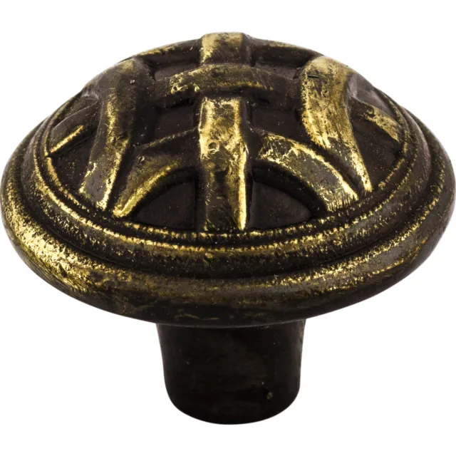 Top Knobs Cabinet Celtic Large Knob 1 1/4 Inch Dark Antique Brass