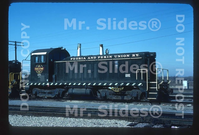 Original Slide P&PU Pekin & Peoria Union NW2 600 In 1983 At Creve Coeur IL