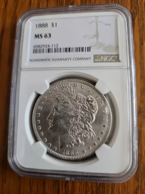 MS63 1888 Morgan Silver Dollar NGC *Brown Label*