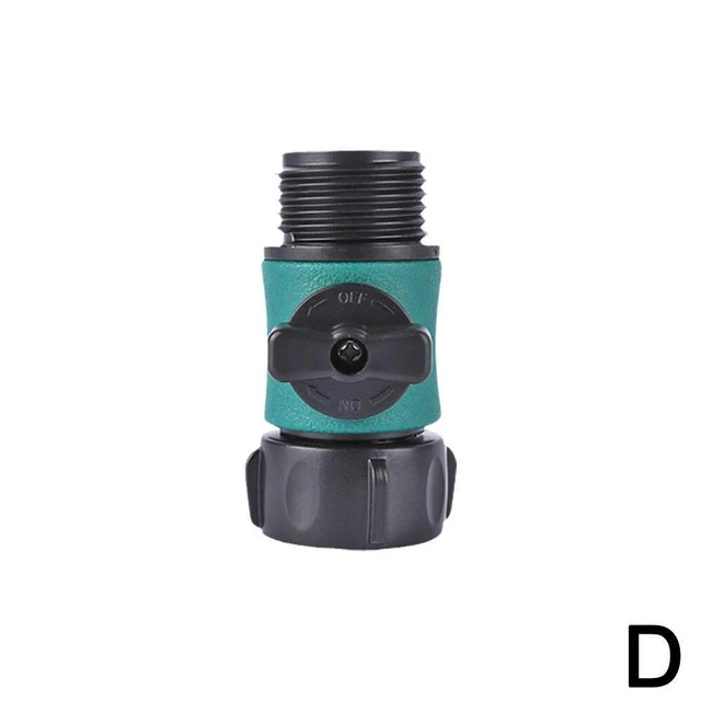 QUICKCONNECT GARDEN HOSE Attachments with ShutOff Valve for Easy