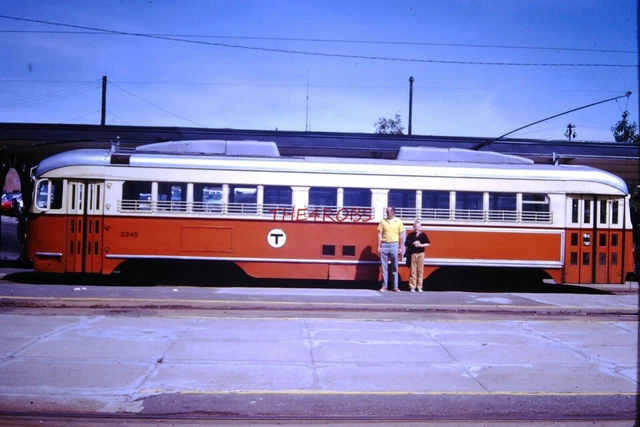 Original 1971 MTA PCC Trolley Car Boston Slide 6001