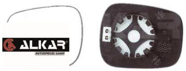 ALKAR 6433174 Vetro specchio per specchietti retrovisori esterni per Nissan per Renault