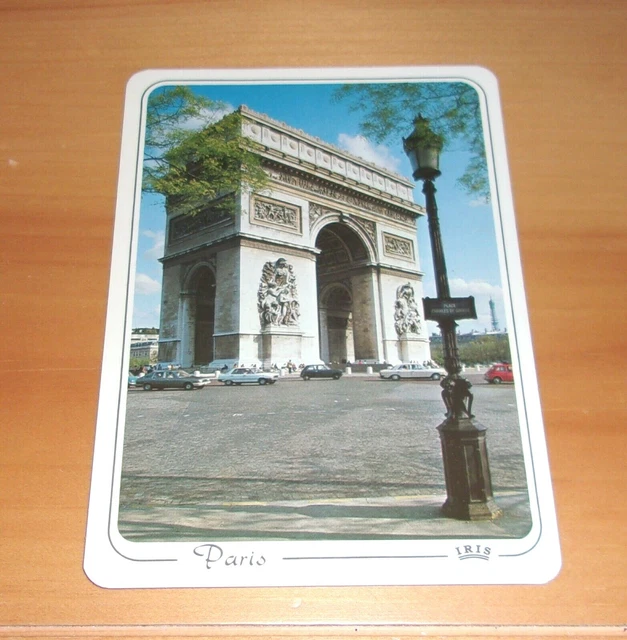 Vintage Postcard Paris France 1983 L'arc De Triomphe Rppc Photo Original Estate