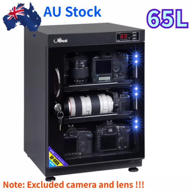 65L Equipment Digital Electronic Storage Dry Camera Lens Cabinet Box Dehumidify