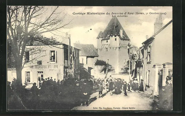 CPA Nevers, Cortege Historique de Jeann d´Arc 1909