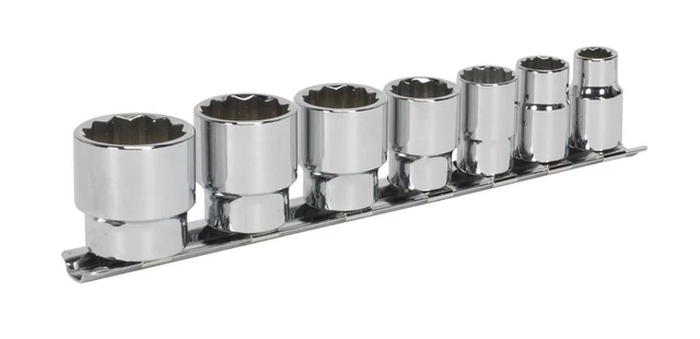 Sealey AK2676 Prise Ensemble 7pc 1cmSq Lecteur Whitworth 2