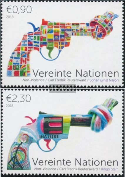 UNO - Wien 1041-1042 (kompl.Ausg.) gestempelt 2018 Non Violence Project