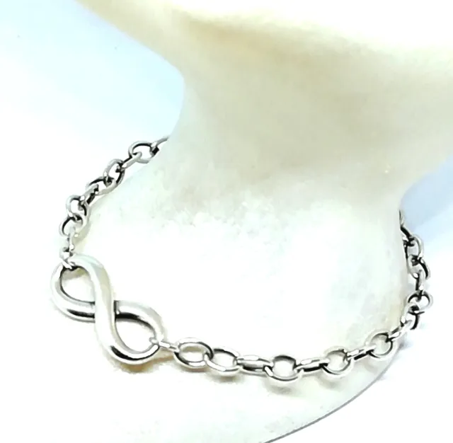Vintage Tiffany Sterling Silver Infinity Bracelet 925