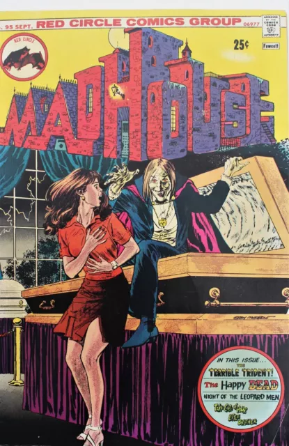 MADHOUSE 95 a vfn 1974 bronze age RED CIRCLE  Archie HORROR COMIC All New Color