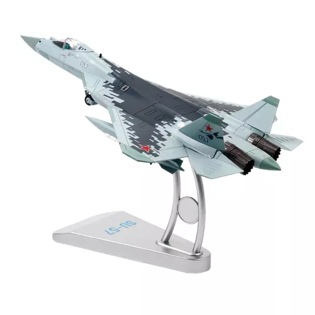 1/72 Sukhoi SU57 T50 modèle d'avion de chasse en métal avec présentoir pour