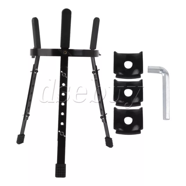 Soporte de cañón de asiento ajustable negro de 10"" a 11"" para amantes de la música