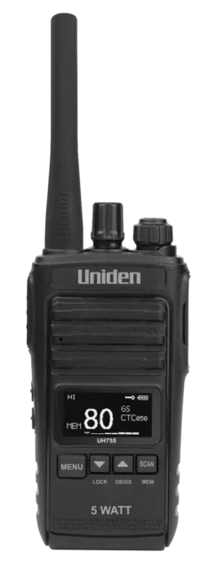 Uniden Uhf Uh755 5W Splashproof Handheld Radio!