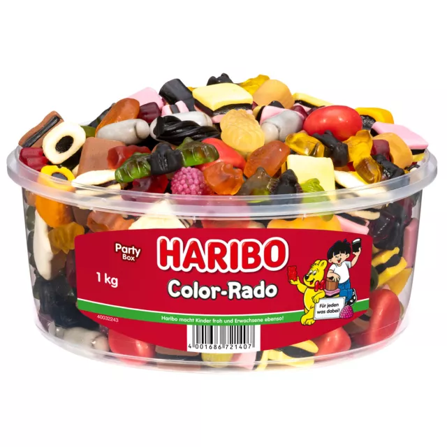 Haribo Colore Rado Divertimento Mix Liquirizia E Frutta Gengive 1000g 2er Pack