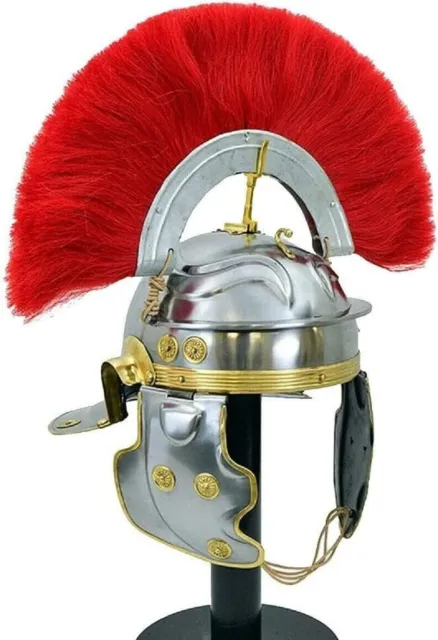 Roman Helmet Officer Centurion Helmet Roman Legion Fantasy Retirement LARP SCA