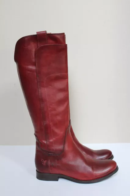 FRYE sz 6 Melissa Tall Riding Boot  Redwood Brown Low heel Shoes