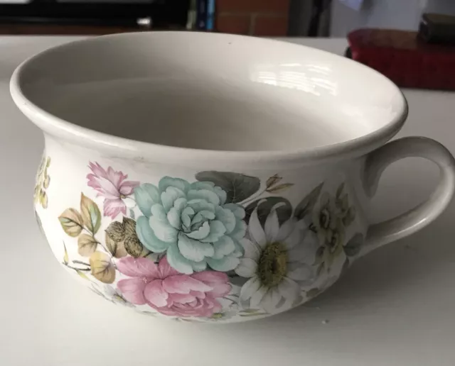 vintage portmeirion pottery Small Chamber Pot Floral Miniature Planter