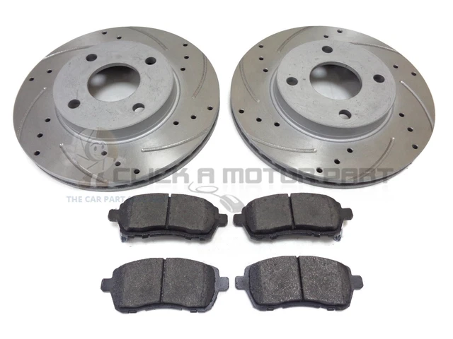 Front Brake Discs Set For Ford Fiesta MK7 1.25 1.4 1.6 & TDCi 2008-2017 – Vented, Pair