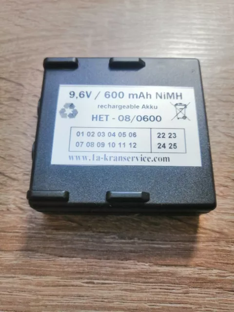 Akku Hetronic Funksteuerung NOVA  9,6 V / 600 mAh / NiMH -Neuware--mit Rechnung-