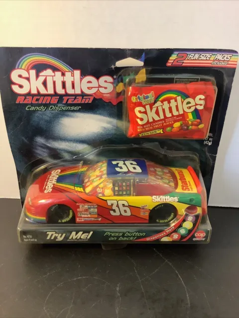1998 Ernie Irvin #36 Skittles Racing Team 1/24th NASCAR Candy Dispenser