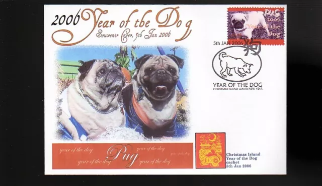 Pug 2006 Year Of The Dog Stamp Souvenir Cover 5