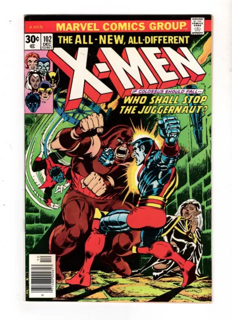 Uncanny X-Men #102, VF+ 8.5, Wolverine, Juggernaut, Storm, Black Tom