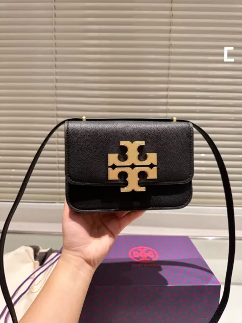 TORY BURCH Genuine Black Mini Square Wallet Shoulder Bag, FASHION 2024 !!!