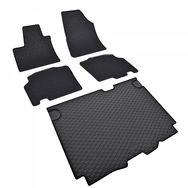 Alfombra protector maletero + alfombrillas de goma a medida en conjunto para Nis