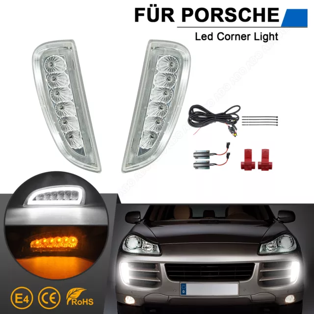 Led Tagfahrlicht Vorne Stoßstange Blinker für Porsche 957 Cayenne | BJ 2007-2010