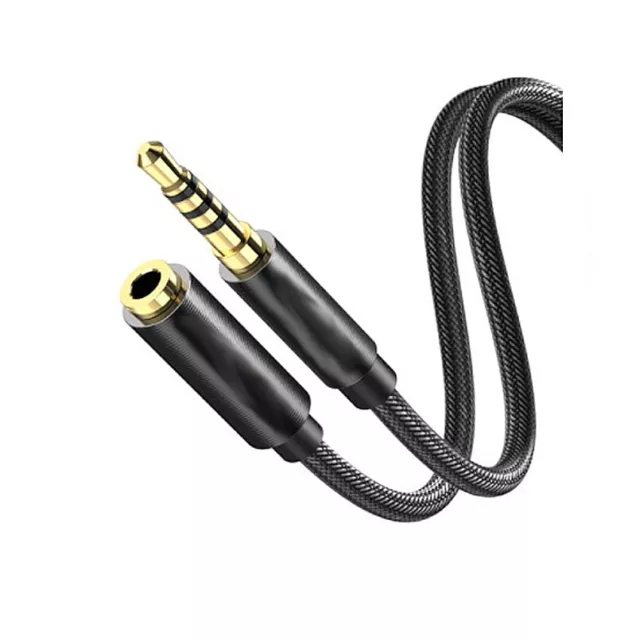 Cable AUDIO de extensión alargador de auriculares Jack 3.5 mm MACHO - HEMBRA