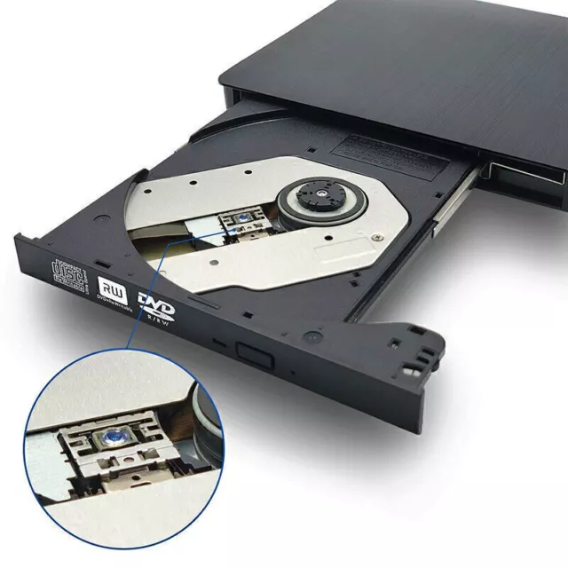 USB 3.0 External Optical Drive High Speed CD DVD Burner For PC Desktop Laptop
