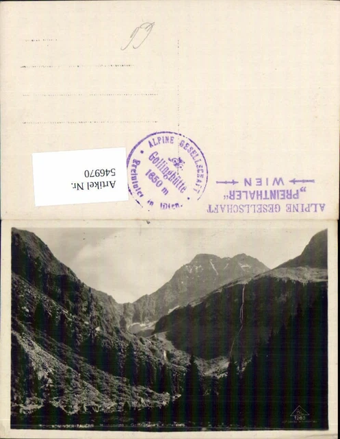 546970,Schladminger Tauern Schladming Hochgolling Golling Stp. Preinthaler