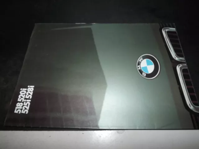 ** Brochure prospectus BMW 518 520i 525i 528i