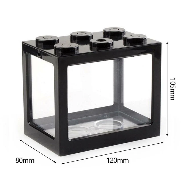Home USB Mini Fish Tank Small Aquarium Betta Aquarium Office Desktop Decor 2