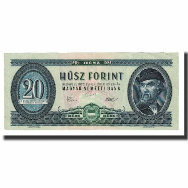 [#176365] Banknote, Hungary, 20 Forint, 1975, 1975-10-28, KM:169g, AU