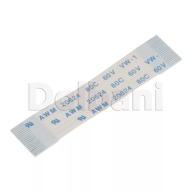 White Flex Cable FFC Flat Flexible Ribbon 0.5 Pitch 20 Pin 50 mm Type A