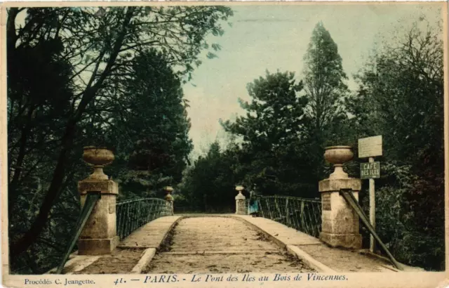 CPA PARIS 12th Le Pont des Iles au Bois de VINVENNES (672611)