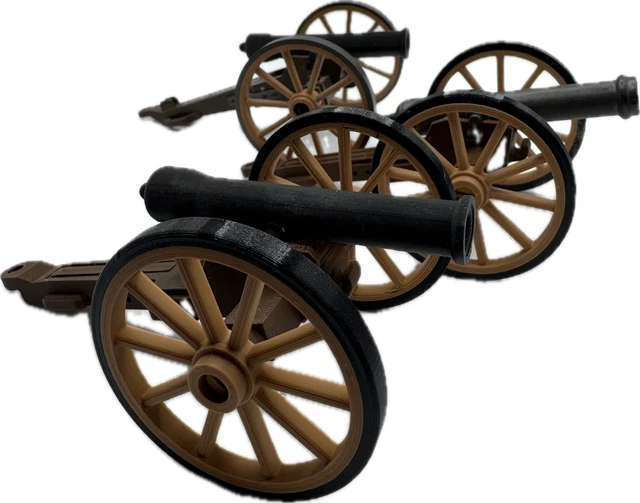 Gatling Custom Adaptable Sur Canon Playmobil Nordiste/Sudiste - Neuf, Accessoire Western