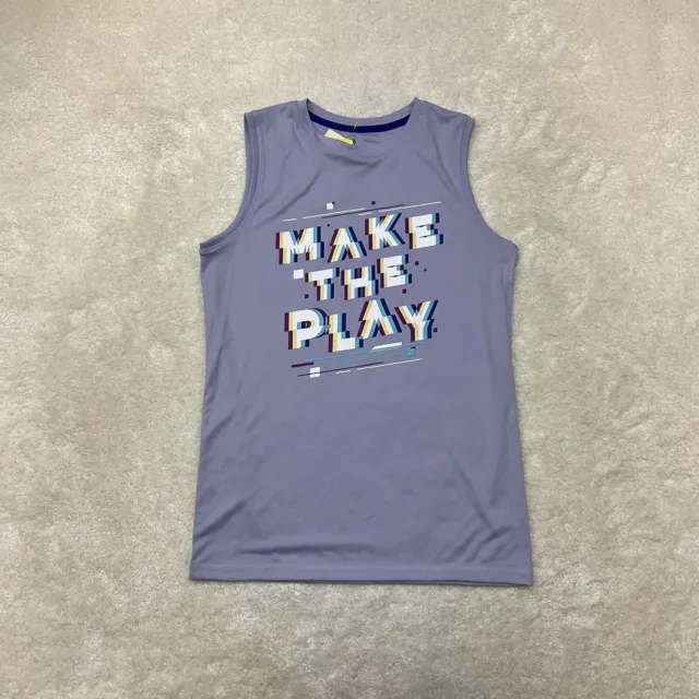 All In Motion Youth Size XL (16) Make The Play Sleeveless Purple Tank Top Shirt