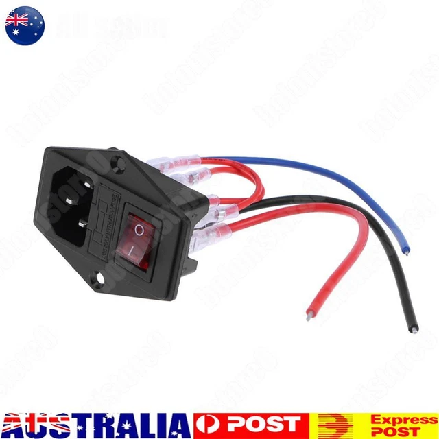 10A 220V/110V Power Supply Switch Printer Parts Male Power Switch for 3D Printer