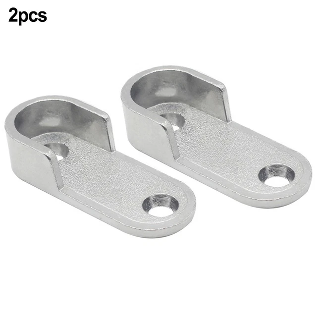 Soporte de tubo de armario 2 piezas para cañones redondos soporte de tubo de armario