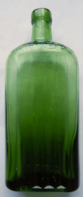 Emerald green Scrubbs Fluid ammonia poison bottle c1912-20