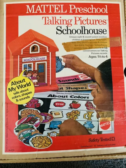 1972 Mattel Preschool Talking Picture Schoolhouse