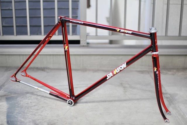 Columbus Samson Njs Bicycle Frame Gold Edged Logo 510Mm Fixie Bb-7700