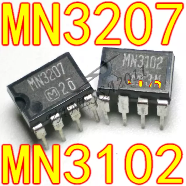 10PCS MN3102+10PCS MN3207 Chorus Flanger Delay Ic Neuf