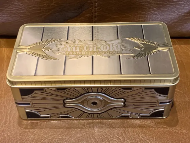 YuGiOh! 2019 Gold Sarcophagus Tin Only! Perfect For Storing Cards
